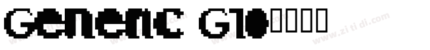 Generic G10字体转换